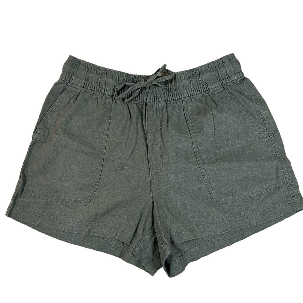 GAP Women’s Small Linen Blend Easy Pull On Drawstring Shorts